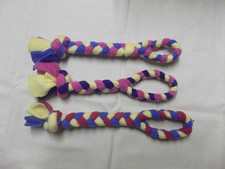 Fleece Tug Tuggy Dog Toy Agility, Obedience Training Flyball HTM Freestyle Rally