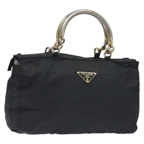 Prada hand bag nylon black - prada,