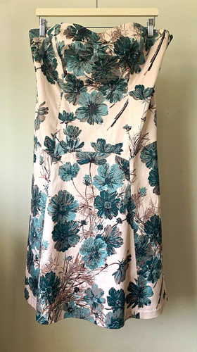 Coast strapless pink teal