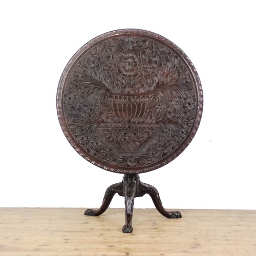 Antique mahogany tripod - antique,
