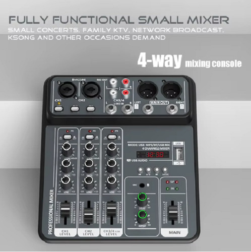 Channel audio mixer - mixer, 48v