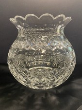 Vtg Waterford Crystal HERITAGE COLLECTION Martha Washington Unity Vase SIGNED