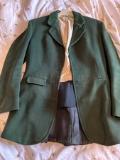 Vintage Green Wool Ladies Hunting Jacket Size 10/12