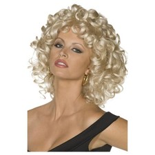 Sandy Olsson Grease Last Scene Curly Blonde Hair Wig