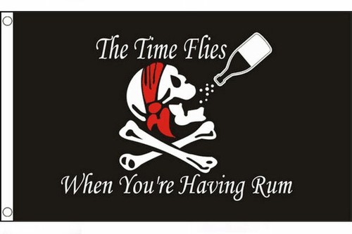 Pirate flag time flies - 5', x