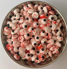 Halloween Sprinkles Mix Edible Bloody Eyes, Bones Cupcake Topper Cake Decoration