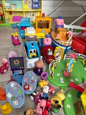 HUGE PEPPA PIG TOY BUNDLE - HOUSE, PLANE, VEHICLES, FIGURES  PERFECT XMAS GIFT 