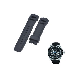 Velatura SRH019P1 22mm Black Rubber Watch Strap For Seiko