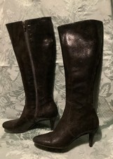 Hobbs Long Black Snake Leather