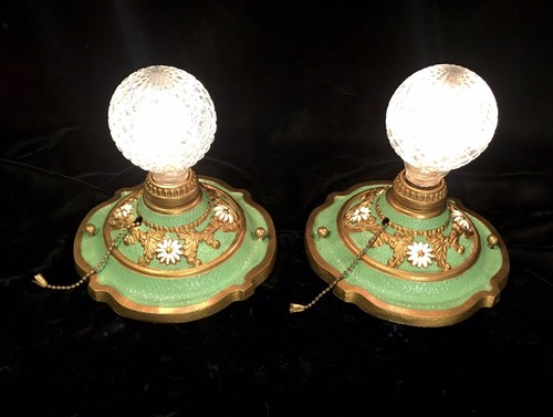Pair antique vtg - , flush