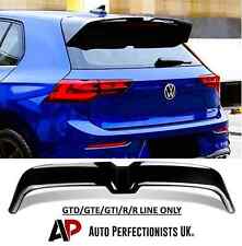 VW Golf MK8 R GTD GTI Oettinger Style Rear Gloss Black Roof Spoiler Boot Wing!