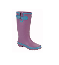 Stormwell Ladies Strap & V-Gusset Wide Fit Leg Wellington Wellies Welly W278LC