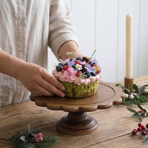 Wood riser cake stand - cake,