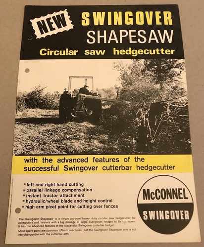 Mcconnel swingover shapesaw - swingover,