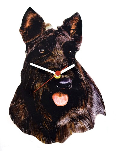 Scottish terrier clock - scottish,