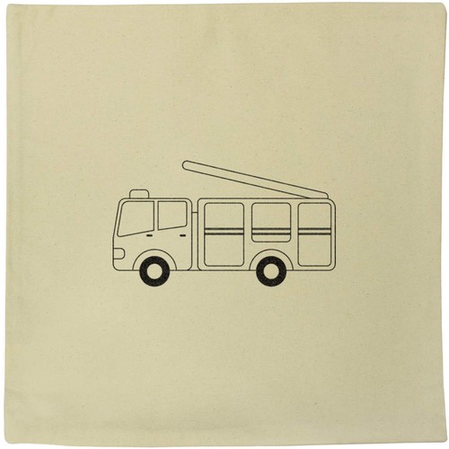 Fire engine canvas cushion - 'fire,
