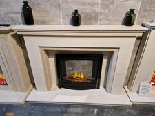 LIMESTONE AND MOCHA fireplace