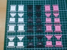 SAFETY BREAK RELEASE CLIP,BAG CLASP, STRAPPING,LANYARDS - Black/White/Pink