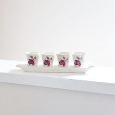 60's Vintage Set of 4 Egg Cups