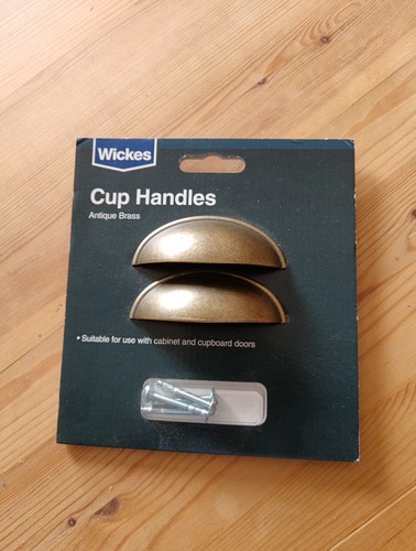 Cup handles antique - antique, brass