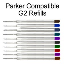 Parker Compatible Medium G2 Ballpoint Pen Refills - Monteverde - All Colours