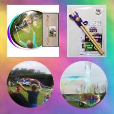 BIG Bubble Wand Kit Kids Toys GIANT TRI-STRING Set Solution Liquid Refill 1L 25L