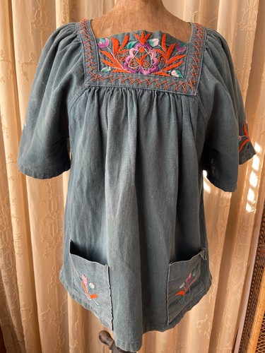 Vtg 70s handmade embroidered - 70s,
