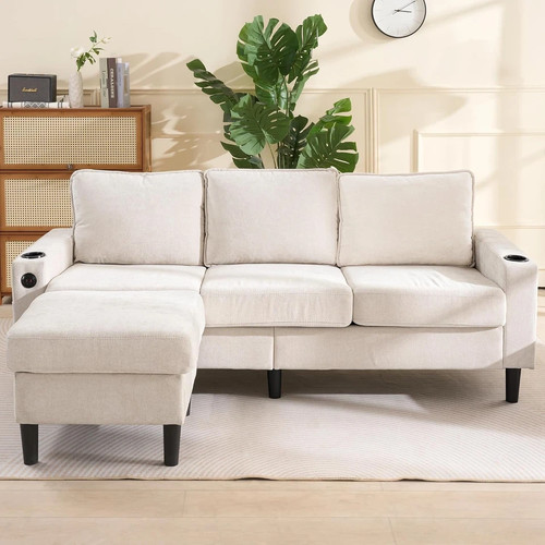 Seater shaped corner sofa - seater,