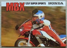HONDA MBX125F Super Sports Motorcycle Sales Brochure 1984 Ref PB84006A