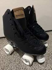 Roller Derby Roller Star Quad Men’s Boys Black Roller Skates Size 6 Vintage