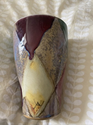 Dartington pottery quilt vase - pottery,