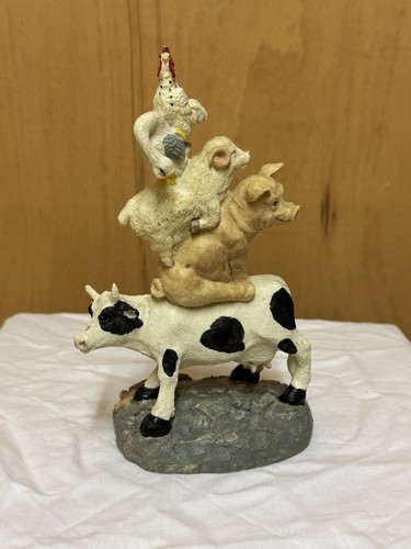 Stacked farm animal figurine - stacked,