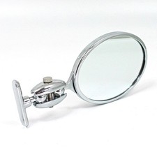 Vintage chrome plated oval mirror - Equivalent to Desmo 263 model, stamped Desmo