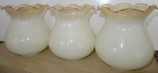 Three vintage milk glass