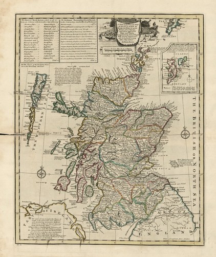 1752 map scotland - 1752, poster