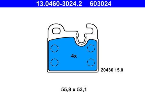 Rear ate 0460 - rear, brake