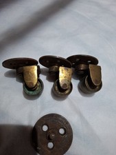 3 Old Vintage Antique Brass