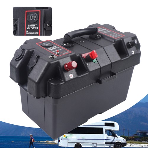 Leisure battery box black with - box,