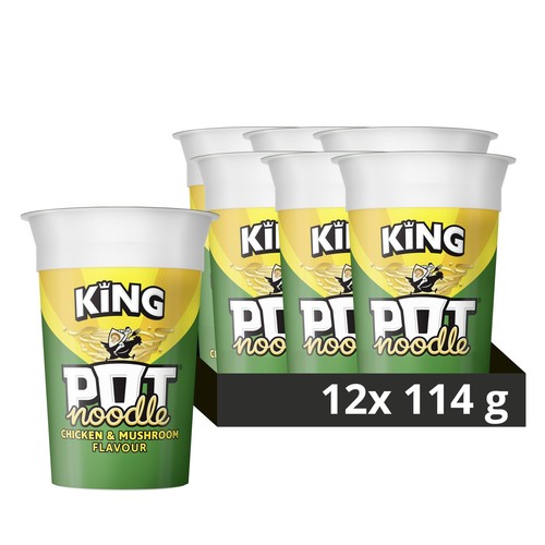 Pot noodle chicken mushroom - chicken, &