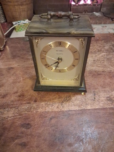 Metamec quartz carriage - carriage, clock