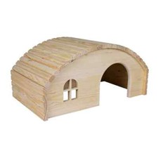 Trixie Natural Syrian Hamster/Rodent House Guinea Pig 28cm Kiln Dried Pine Wood