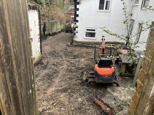 Mini digger excavator - mini,
