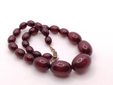 Cherry Amber Bakelite Bead