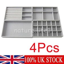 4x Velvet Jewelry Ring Earring