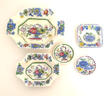 x 5 Collection Mason’s Regency/Strathmore Ironstone China Dish Pin Ashtray
