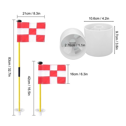 Golf pin flag hole cup - golf,