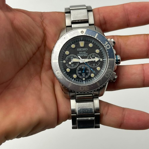 Seiko solar chronograph - seiko,