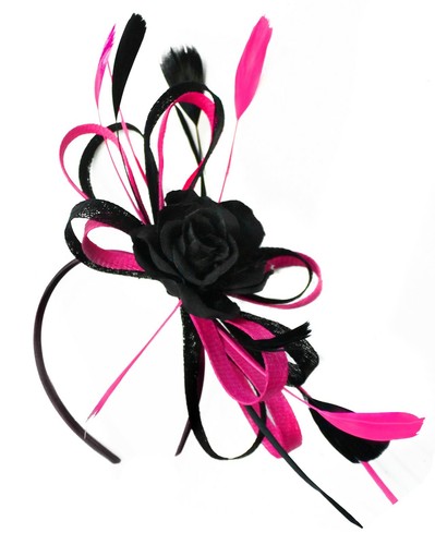 Sinamay rose large wedding - sinamay,