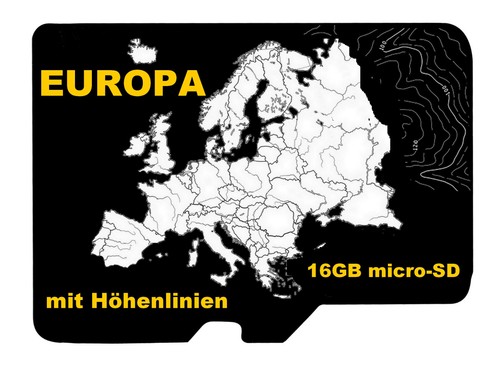 Europe topo map contourlines - topo,
