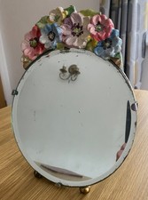 antique Barbola vanity mirror
